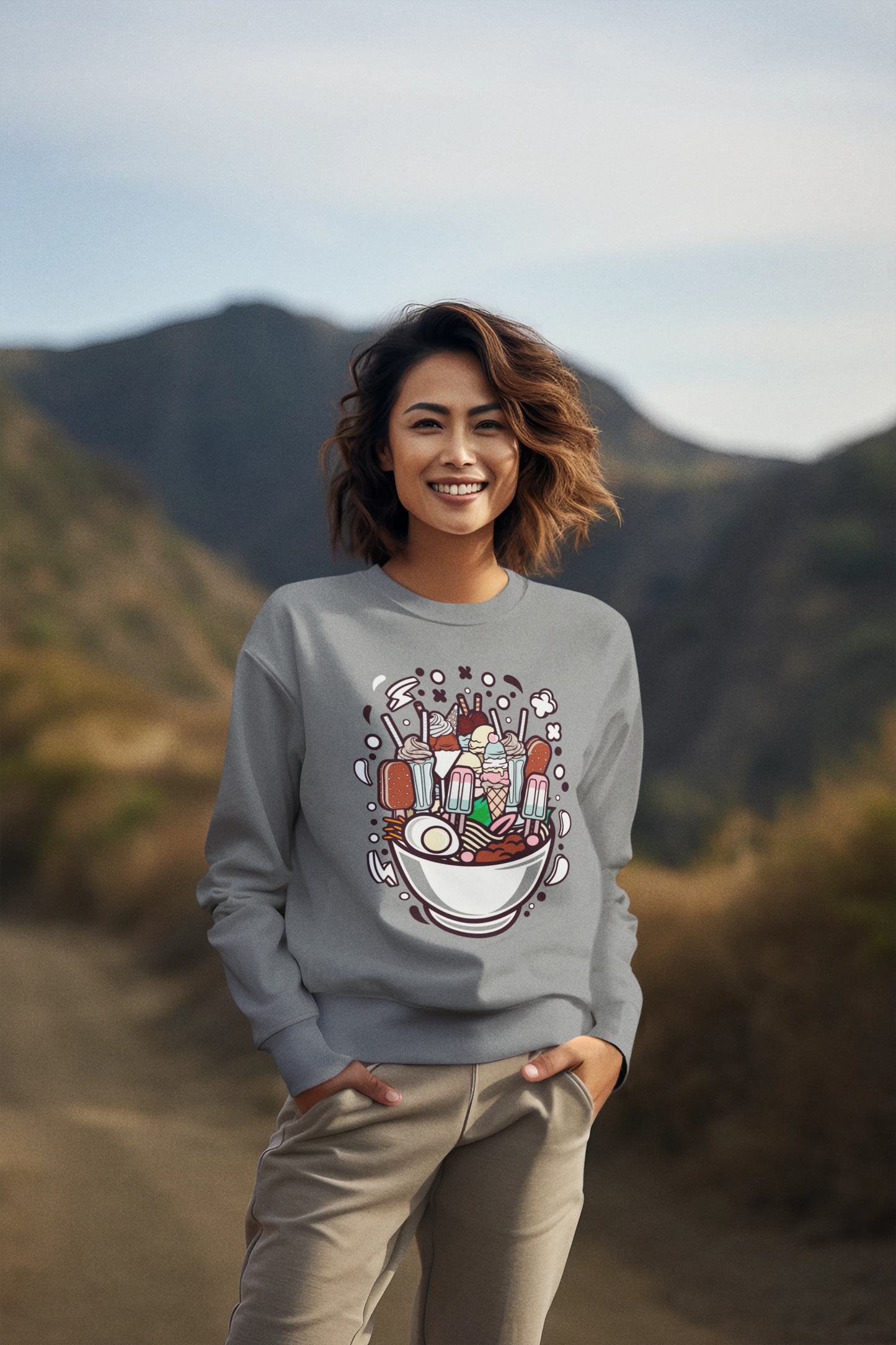 RAMEN ICE CREAM  LOVER SWEATSHIRT