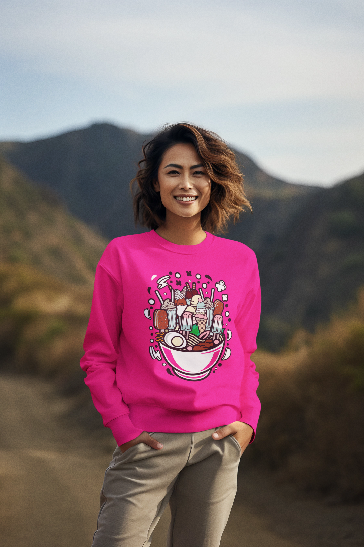 RAMEN ICE CREAM  LOVER SWEATSHIRT