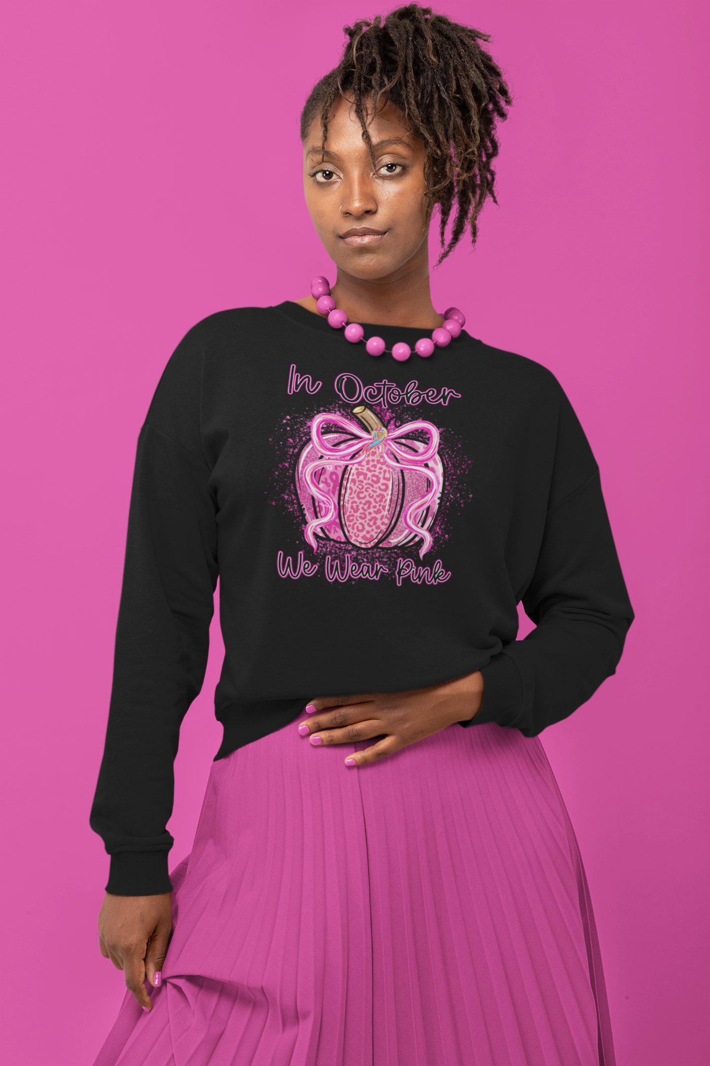 Pink Pumpkin Breast Cancer Awareness | Sweatshirt