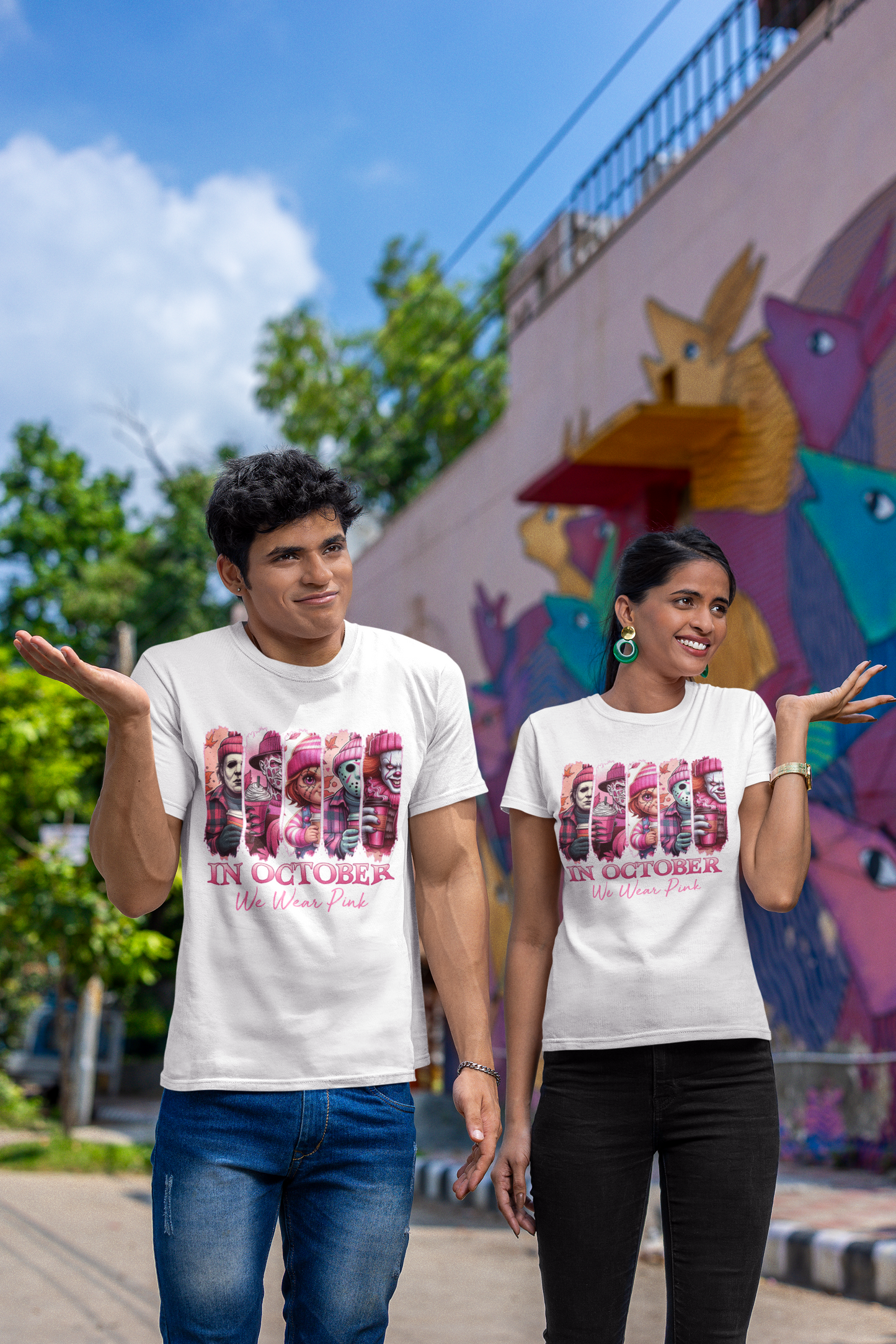 Horror Icons Breast Cancer Awareness | Tee