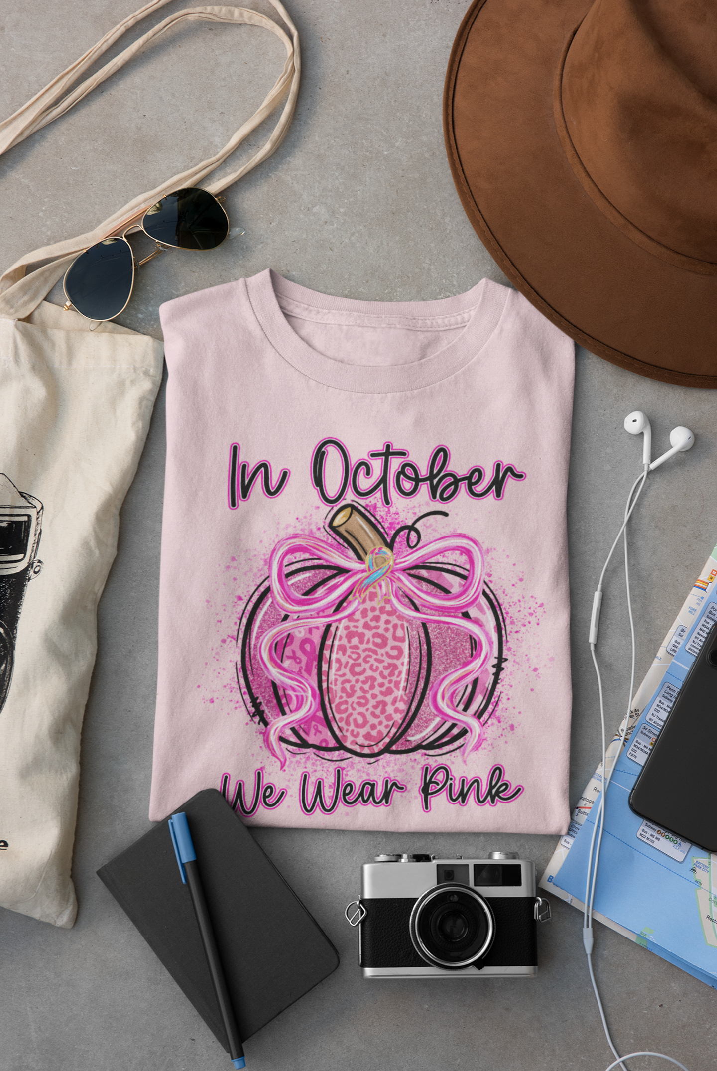 Pink Pumpkin Breast Cancer Awareness | Tee