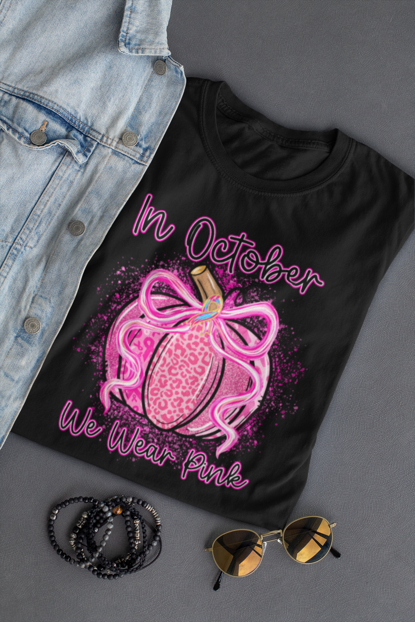 Pink Pumpkin Breast Cancer Awareness | Tee