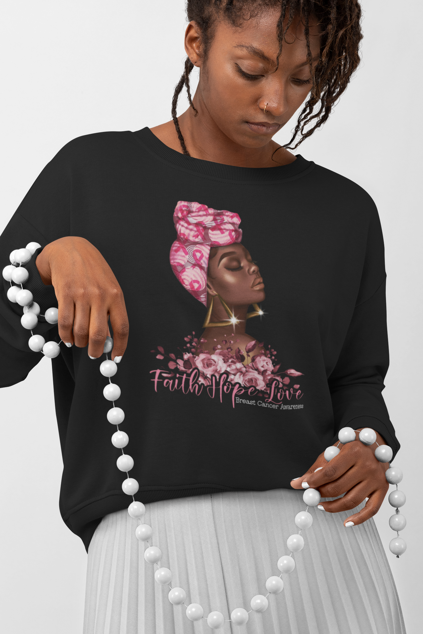 Faith.Hope.Love. Breast Cancer Awareness | Sweatshirt
