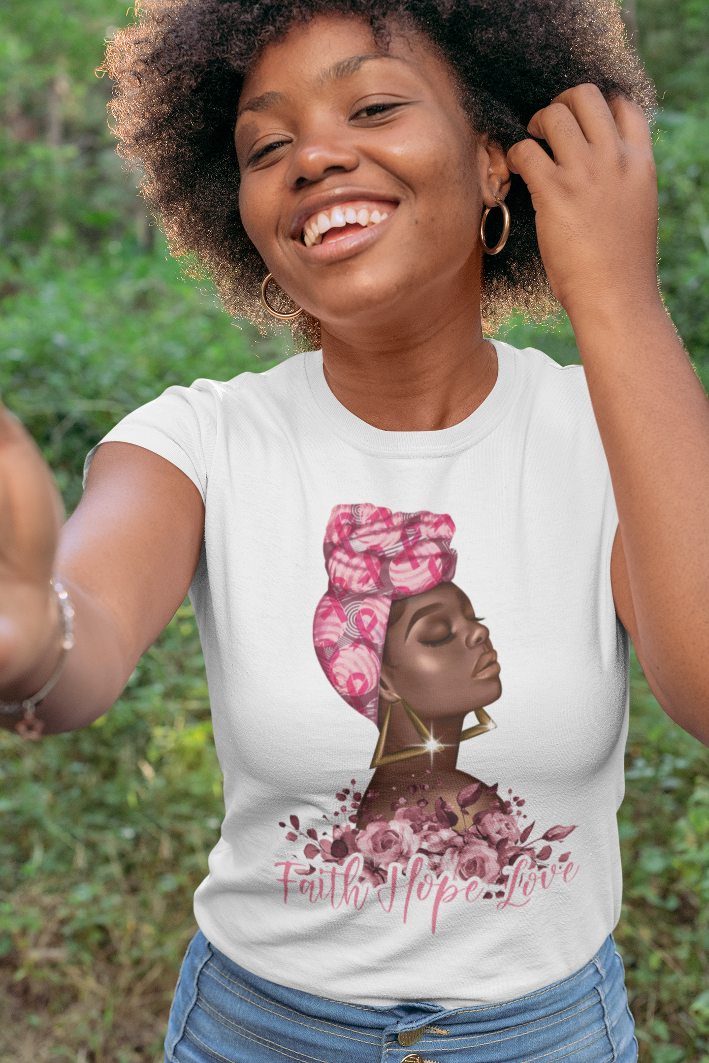 Faith.Hope.Love. Breast Cancer Awareness | Tee