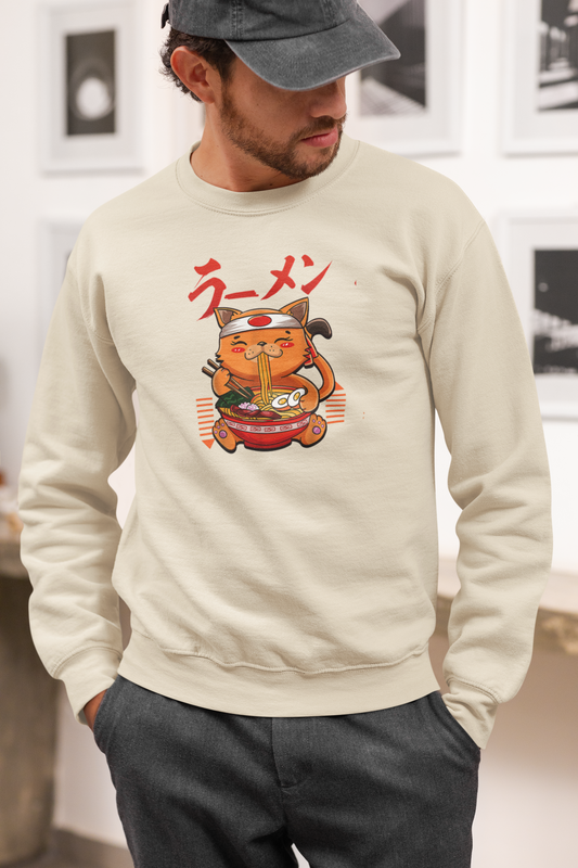 Wordy Cat Ramen Unisex Sweatshirt