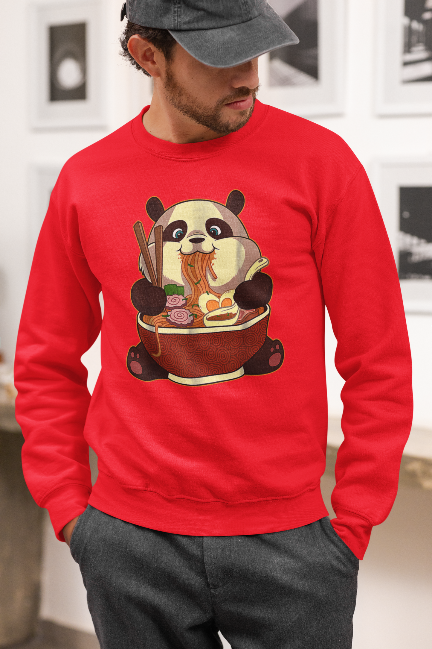 Hungry Panda Ramen Unisex Sweatshirt