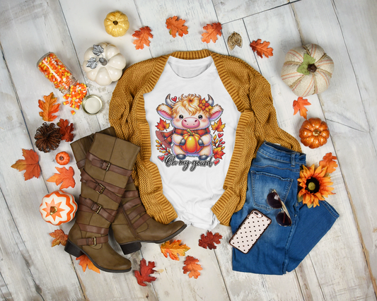 Oh My Gourd Highland Cow T-Shirt
