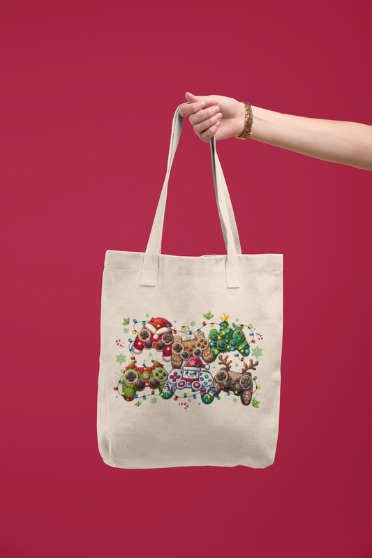 Christmas Game Controller Tote